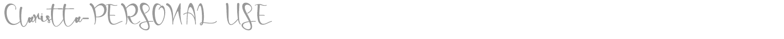 Claristta font preview